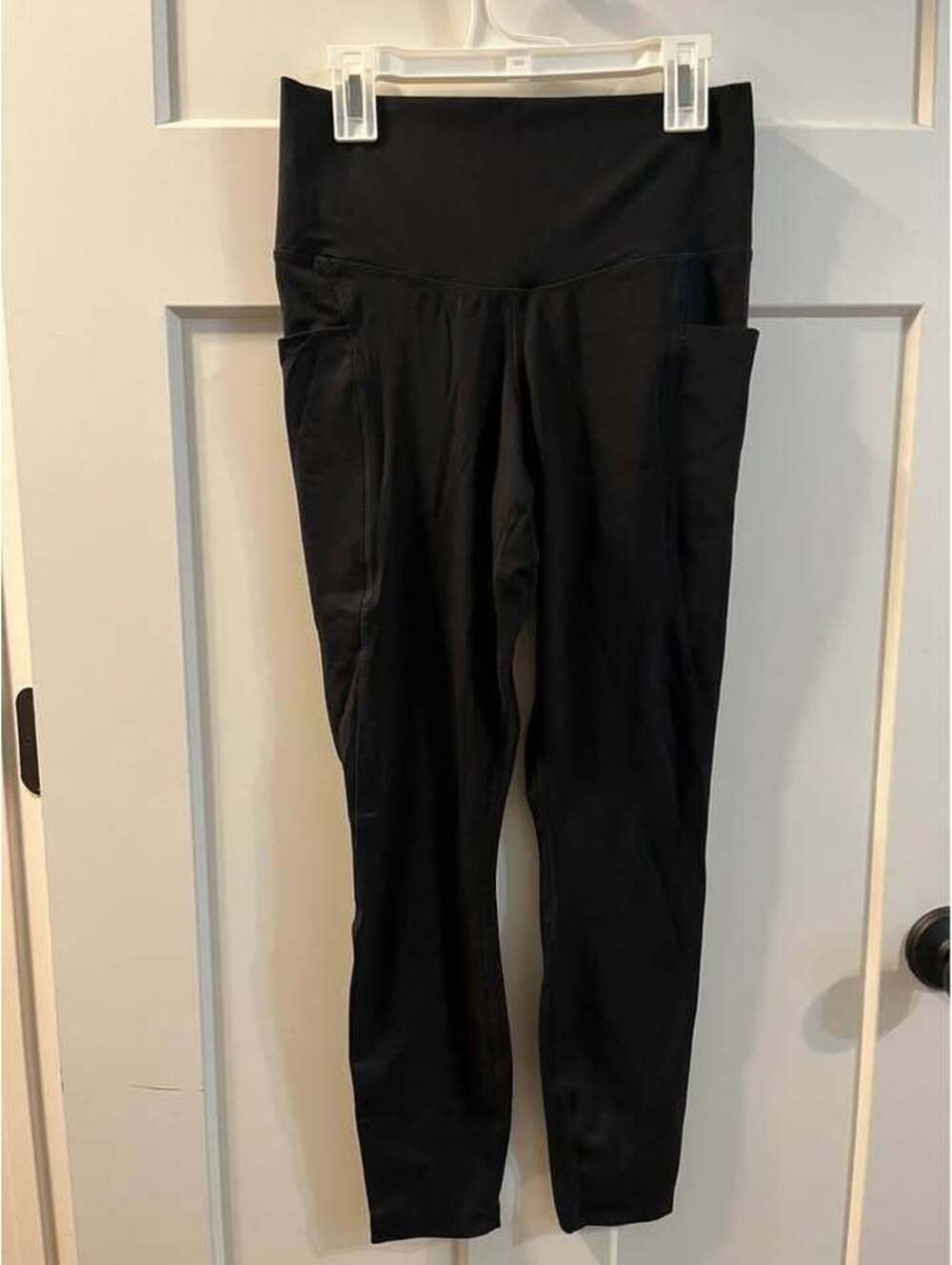 Members Mark black everyday high-rise ankle leggings size medium